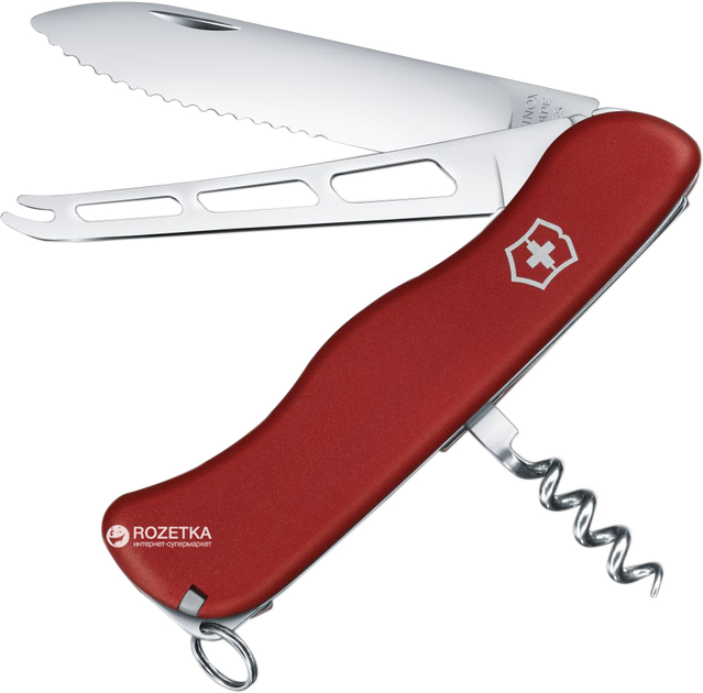 Швейцарський ніж Victorinox Cheese Knife Red (0.8303.W) - зображення 1
