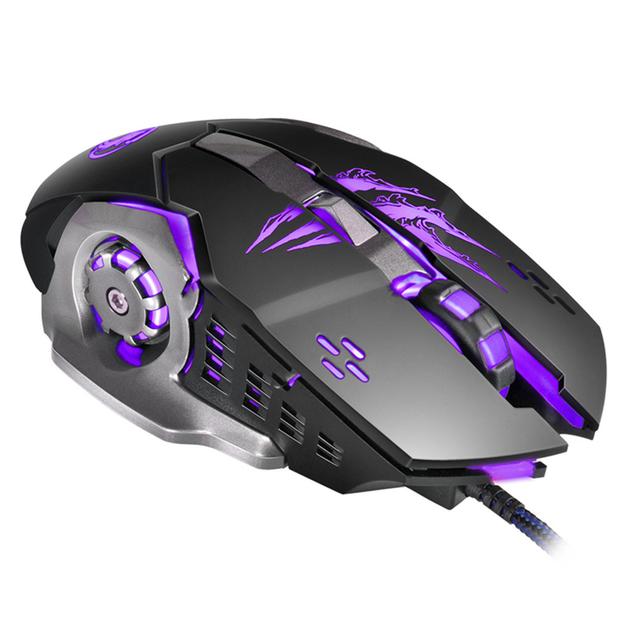 Мышь Apedra A8 Черный USB игровая проводная оптическая 6 клавиш 3200 DPI - изображение 5