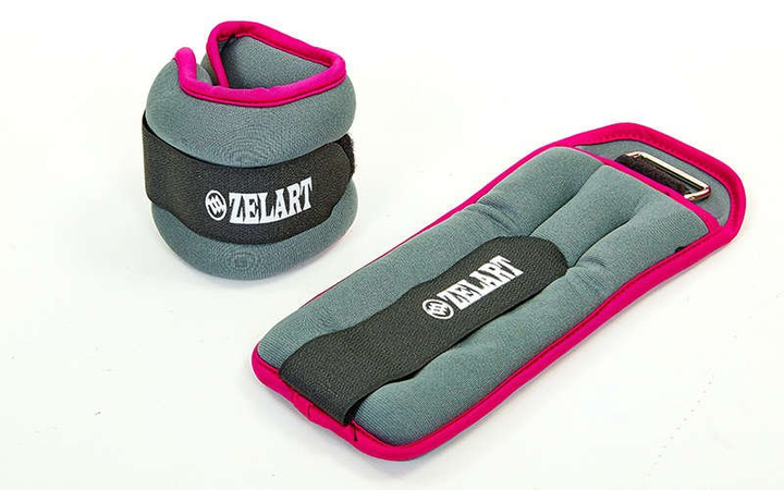 -манжеты для рук и ног Zelart FI-5733-2 2x1 кг розовый .