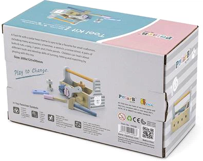 Дерев'яний ігровий набір Viga Toys PolarB Інструменти (6971608440083) - зображення 2