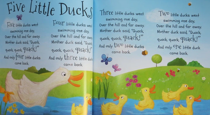 Книга на англійській мові Five Little Ducks and Other Number Rhymes від автора Miles Kelly і видавництва Miles Kelly з Великобританії - зображення 2