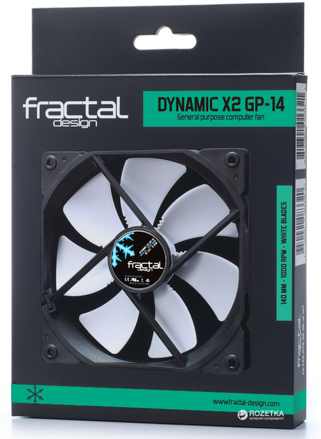 Вентилятор Fractal Design Dynamic X2 GP-14 White (FD-FAN-DYN-X2-GP14-WT) - изображение 2