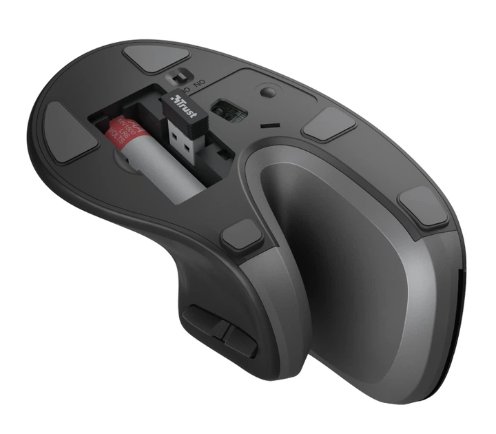 Mysz Trust Verro Ergonomic Wireless Black (TR23507) - obraz 5
