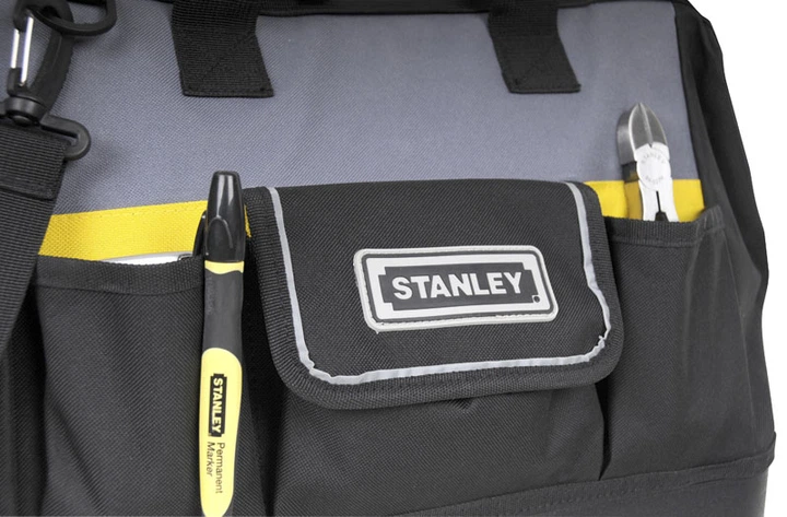 Сумка для інструменту Stanley Basic Open Mouth, жорстка конструкція, поліестер, 23х44.7x27.5см - изображение 4