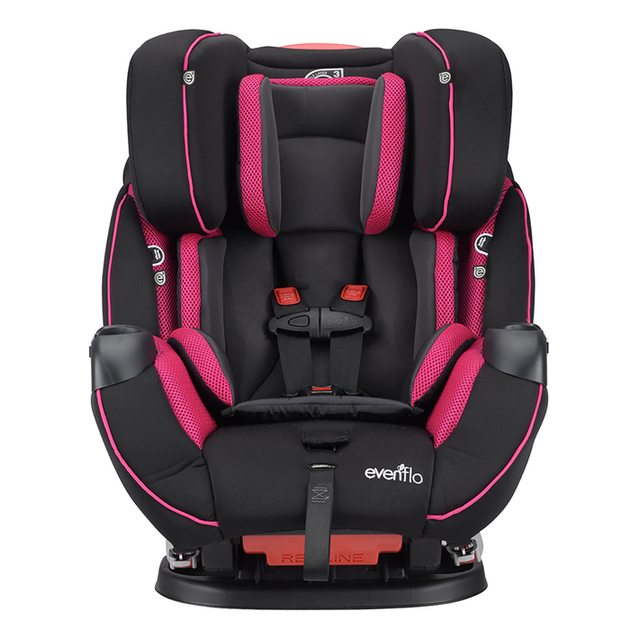 Детское автокресло Evenflo Symphony ELITE с автодотяжкой IsoFix Raspberry Sorbet - изображение 2