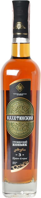 Бренди Кахетинский 3 года выдержки 0.5 л 40% (4860008660646) - изображение 1