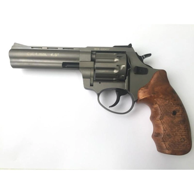 Револьвер под патрон Флобера STALKER 4,5" Titanium. 38800008 - изображение 2