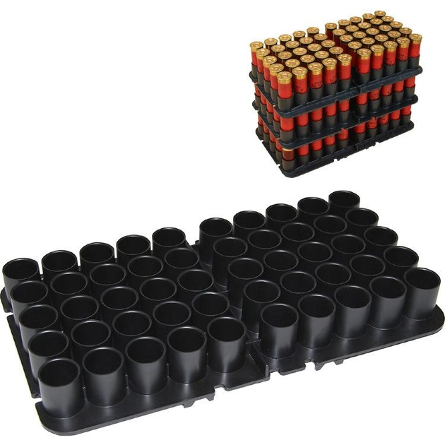 Подставка MTM Shotshell Tray на 50 глакоств. патронов 16 кал. Цвет - черный. 17730897 - изображение 2