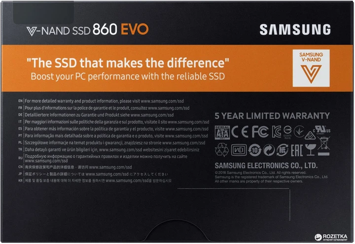 SSD диск Samsung 860 Evo-Series 2TB 2.5