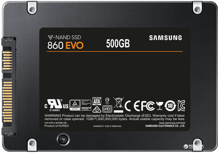 内蔵型SSD Samsung 860 SSD диск Samsung 860 Evo-Series 500GB 2.5