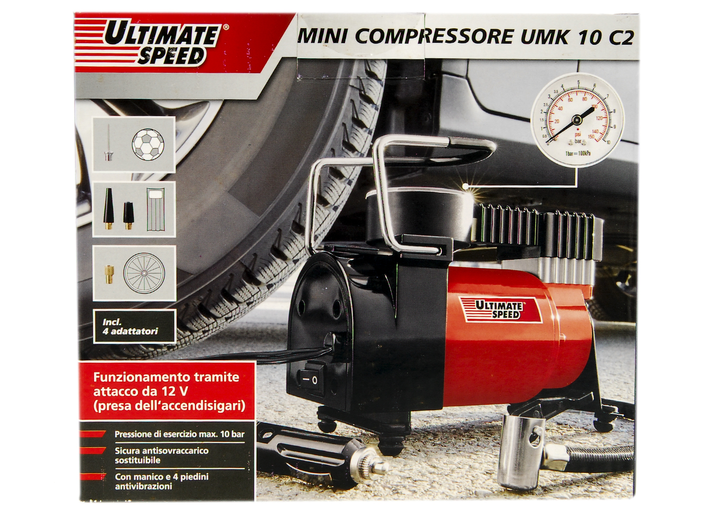 ULTIMATE SPEED® Mini-compresseur »UMK 10 C2«, 12V