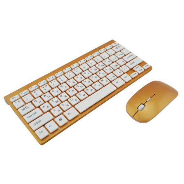 Беспроводная русская клавиатура mini и мышь keyboard 908 + приёмник - изображение 3