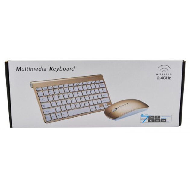 Беспроводная русская клавиатура mini и мышь keyboard 908 + приёмник - изображение 8