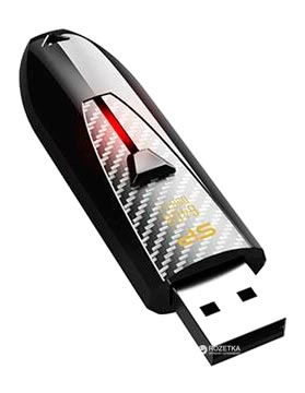 Pendrive Silicon Power Blaze B25 128GB USB 3.0 Black (SP128GBUF3B25V1K) - obraz 2