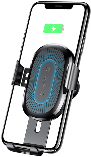Бездротовий зарядний пристрій Baseus Gravity 10W Black (WXYL-01) - зображення 2