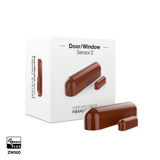 Датчик відкриття дверей/вікна і температури FIBARO Door/Window Sensor 2 Відкриття вікна/двері, Температура, (brown) коричневий - Фото 2 Датчик відкриття дверей/вікна і температури FIBARO Door/Window Sensor 2 Відкриття вікна/двері, Температура, (brown) коричневий - зображення 2