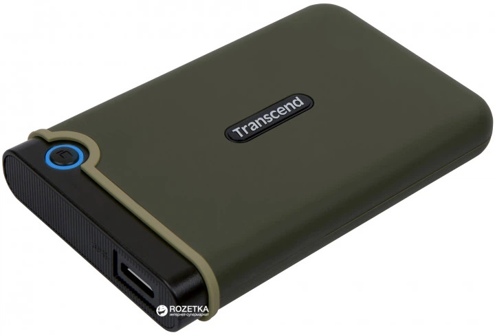 Dysk twardy Transcend StoreJet 25M3G 1TB TS1TSJ25M3G 2.5" USB 3.1 Gen1 External Military Green - obraz 4