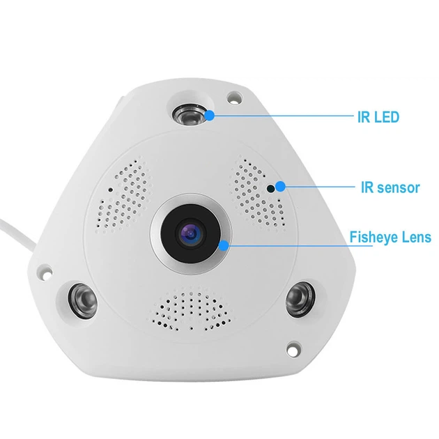 Панорамная камера видеонаблюдения потолочная MicroSD VR360 IPC CAMERA UKC 1317VR WIFI (gr_005789) - изображение 4