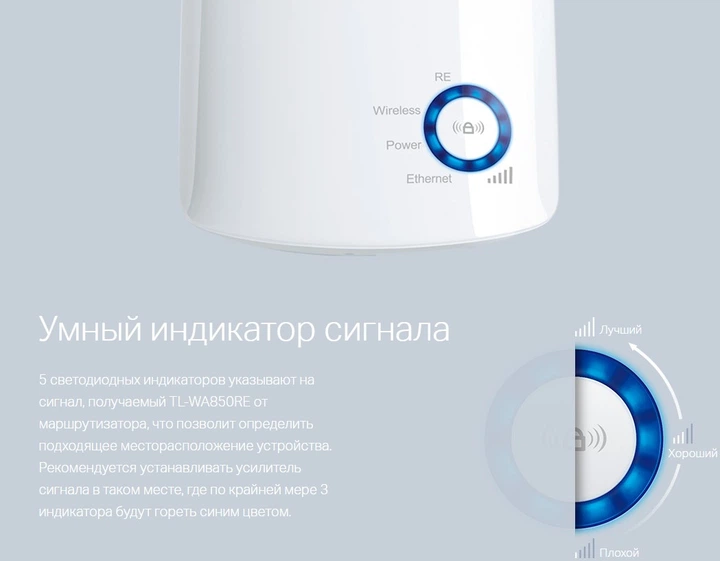 Підсилювач WiFi сигналу TP-Link TL-WA850RE - зображення 6