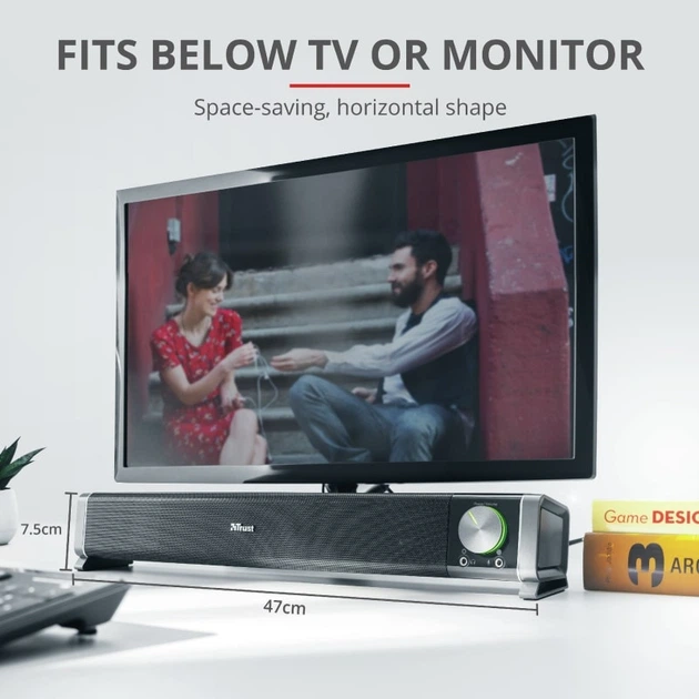 Звуковая панель Trust Asto for PC & TV USB Black (21046_TRUST) - изображение 12