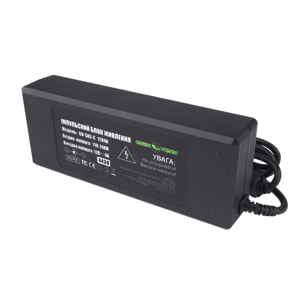 Импульсный блок питания Green Vision GV-SAS-C 12V4A (48W) - изображение 4