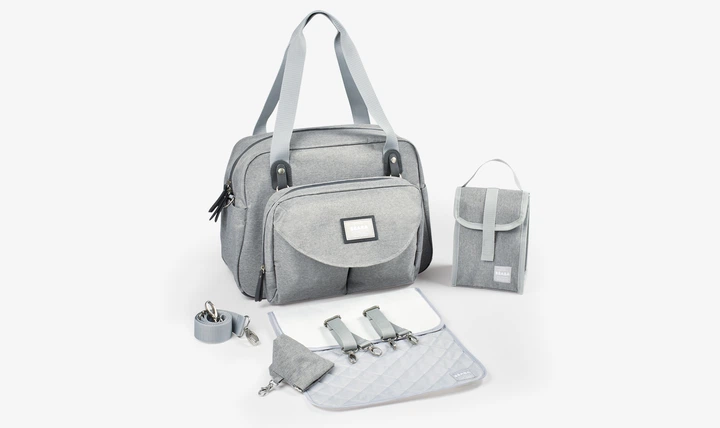 Сумка для мам Beaba Geneva Heather Grey Сіра (940244) (3384349402440) - зображення 9