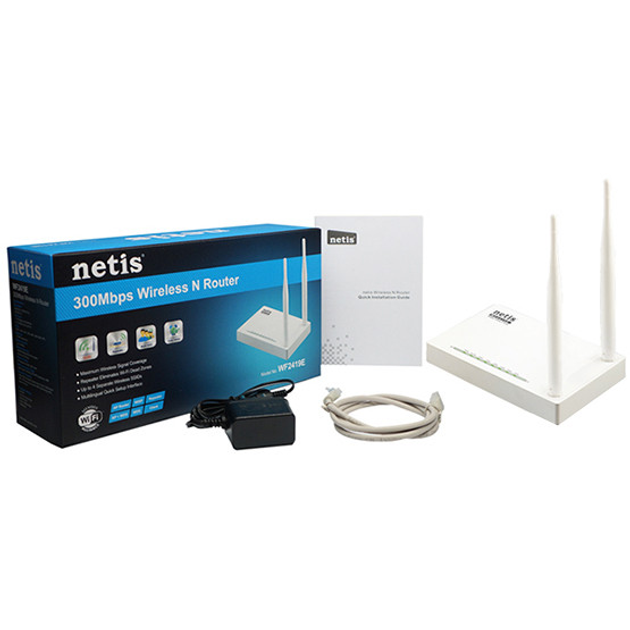Маршрутизатор NETIS WF2419E роутер точка доступу дві антени - зображення 5