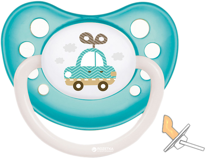 Пустышка латексная Canpol Babies Toys от 6-18 месяцев Голубая (23/260 ...