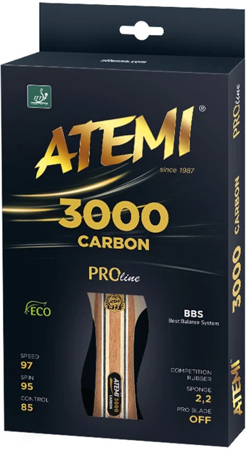 Rakieta do tenisa stołowego Atemi 3000c ECO-Line (4740152100550) - obraz 2
