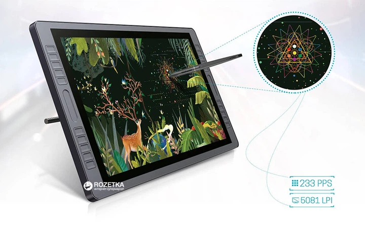 液晶ペンタブレット Huion GT-221 Графический монитор Huion Kamvas GT-221Pro с перчаткой