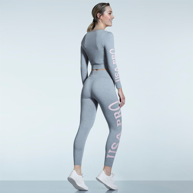 Спортивные леггинсы USA Pro Branded Leggings Womens L Grey (4069620) от  продавца: spartano – в интернет-магазине ROZETKA