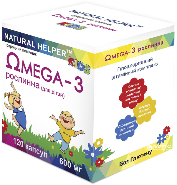 Жирные кислоты Natural Helper Omega 3 Природный помощник (Kids) (4820187660028) - изображение 1