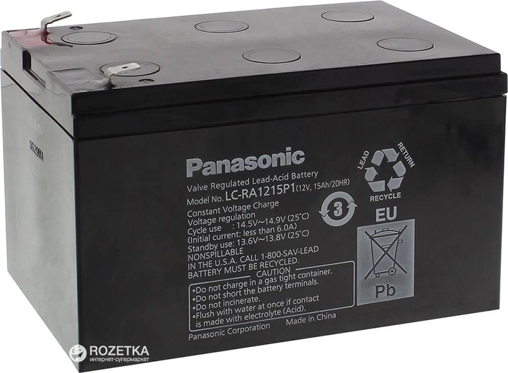 Аккумуляторная батарея Panasonic 12V 15Ah (LC-RA1215P1) - изображение 1