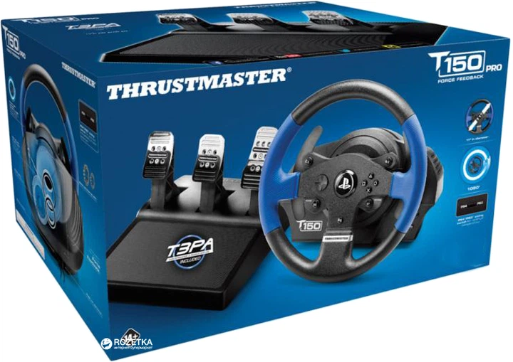 じ*け様 Thrustmaster T150 PROジャンク Проводной руль Thrustmaster T150 RS PRO PC/PS4 Black (4160696