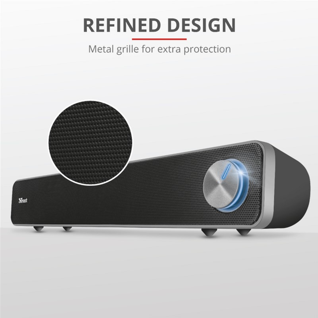 Акустическая система Trust Arys Soundbar for PC Black (TR22946) - изображение 6