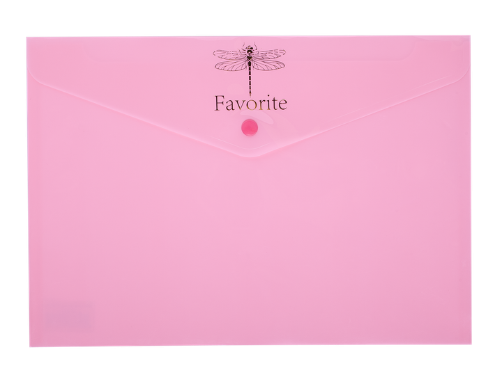 Папка-конверт А4 на кнопке Buromax Favourite Pastel розовая (BM.3953-10) - Фото 1 Папка-конверт А4 на кнопке Buromax Favourite Pastel розовая (BM.3953-10) - изображение 1