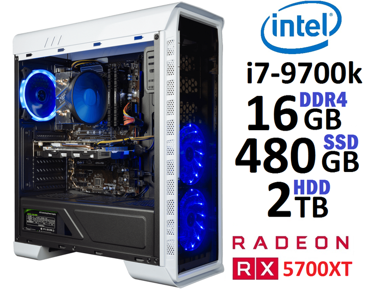 Системный блок Игровой i7 9700k RX 5700 XT - Фото 1 Системный блок Игровой i7 9700k RX 5700 XT - изображение 1