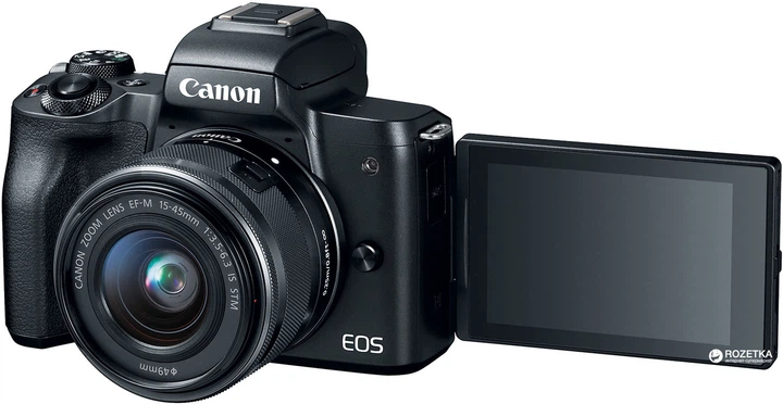 Фотоаппарат Canon EOS M50 Kit 15-45 IS STM Black (2680C060AA