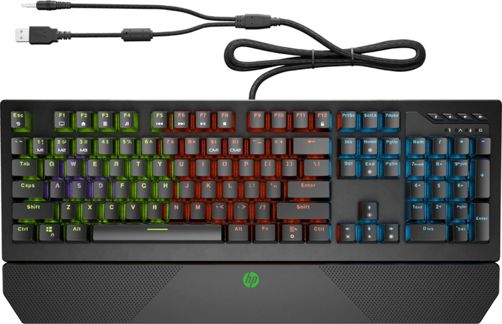 Клавиатура проводная HP Pavilion Gaming Keyboard 800 USB ENG Black ...