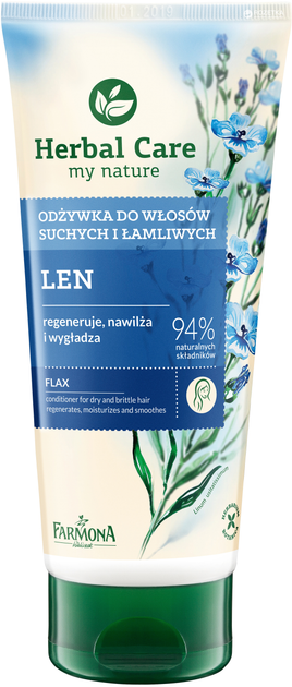 Кондиционер для сухих и ломких волос Farmona Herbal Care Льняной 200 мл ...