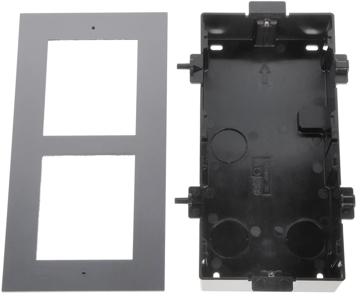 Wpuszczana ramka montażowa Hikvision na 2 moduły DS-KD-ACF2/Plastic (6954273691561) - obraz 5