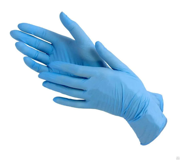 Перчатки нитриловые Medicom SafeTouch 100 шт XS голубые - изображение 2