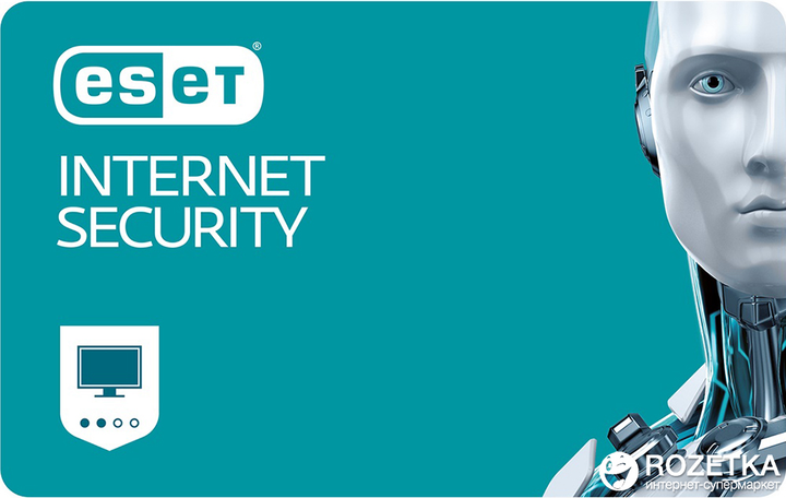 Антивирус ESET Internet Security (4 ПК) лицензия на 12 месяцев Базовая / на 20 месяцев Продление (электронный ключ в конверте) - изображение 1