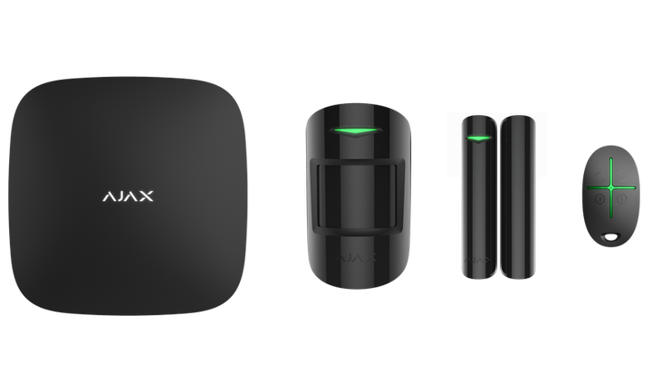 Комплект беспроводной сигнализации Ajax Hub Kit Plus Black - Фото 1 Комплект беспроводной сигнализации Ajax Hub Kit Plus Black - изображение 1