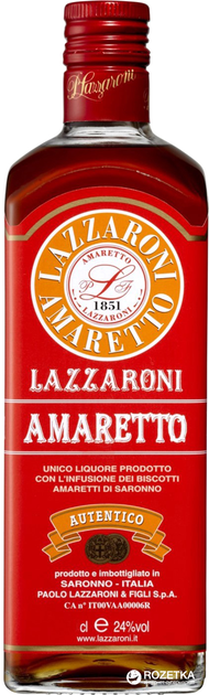 Ликер Lazzaroni Amaretto 1851 0.5 л 24% (8002873012205) - изображение 1