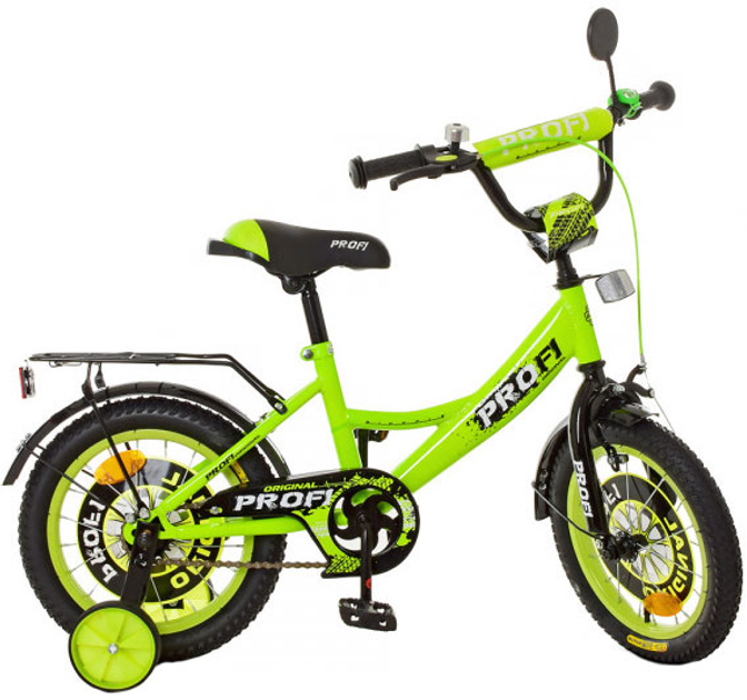 Велосипед детский двухколесный Profi Original Boy 14" Черно-голубой ...