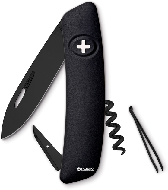 Швейцарский нож Swiza D01 All Black (KNI.0013.1010) - изображение 1