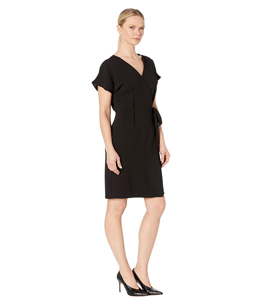 Bobeau crepe shop wrap dress