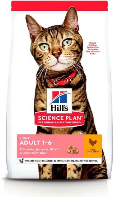 Сухой корм для кошек с избыточным весом Hill's Science Plan Feline ...