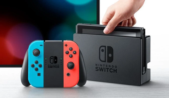 Nintendo Switch Neon blue/red + Игра Splatoon 2 – фото, отзывы